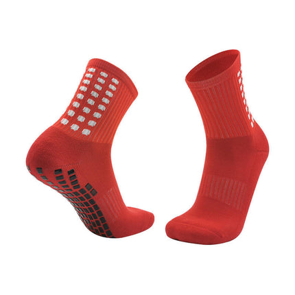 Adult Thickened Towel Football Socks Men's Non-Slip Deodorant Wear-Resistant Mid-Tube Socks Sweat Absorbing Breathable Sports Socks Cross-Border
