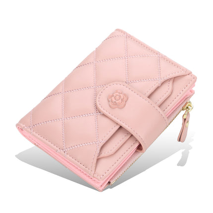 Baellerry Short Women's Wallet Fashionable K-Style Multi-Card Slot Card Holder Vertical Storage Simple Coin Purse for Women