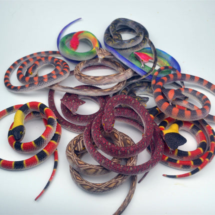 New Soft Rubber Pattern Python, King Snake, Germanium Snake, Red Snake, Various High Artificial Fake Snake Models
