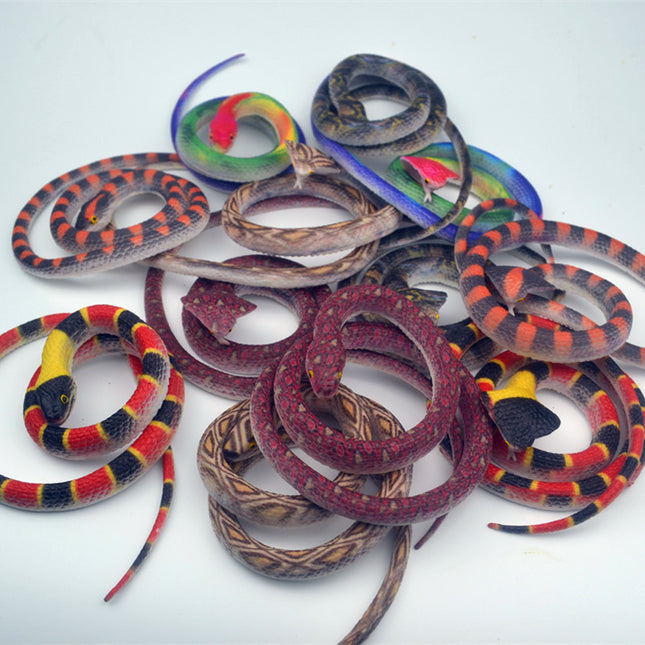 New Soft Rubber Pattern Python, King Snake, Germanium Snake, Red Snake, Various High Artificial Fake Snake Models