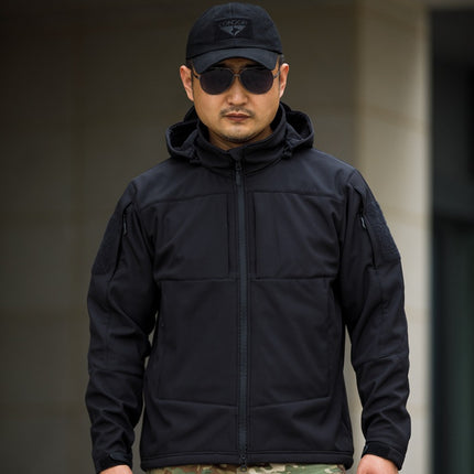 Bone frog sleeper soft shell jacket Bird's same cold-proof soft shell hat detachable outdoor tactical soft shell