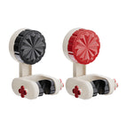 Powerful suction cup shower holder / Luxurious black + coral red 1 each [angle adjustable + quick installation]