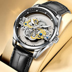 530 [double-sided hollow] black leather