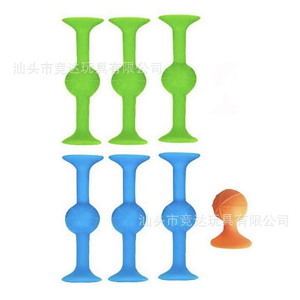 Cross-border Sucker Darts Sticky Music Suction Music Children's Creative Assembled Soft Building Blocks Personally Interactive Throwing Toys
