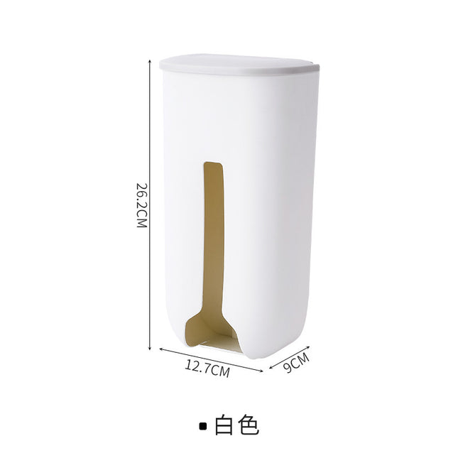 Punch-free Kitchen Flip Garbage Bag Storage Box Plastic Bag Organize Storage Box Bag Rectable Wall-mounted Storage