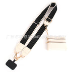 Disassembled apricot edge black - off-white leather gold buckle