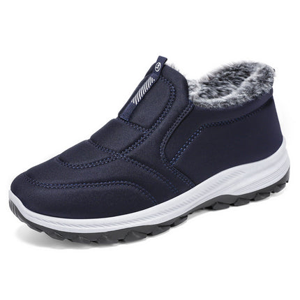 Women's Cotton Shoes Cross-Border Large Size Women's Boots Couple's Style Fleece-Lined Thickeneded Cotton Boots Cold-Proof and Warm Short Boots Outdoor Soft-Soled Boots