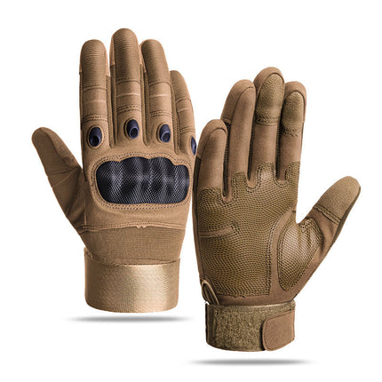 Men's Outdoor Half-Finger Gloves Carbon Fiber Shell Anti-Cut and Wear-Resistant Combat Sports Training Anti-Slip Tactical Gloves Special Forces
