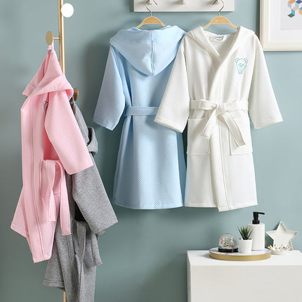 Category a All-Season Universal Children's Cartoon Cotton Air Layer Bathrobe, Bathrobe, Loungewear, Pajamas, Sleepwear, Can Be Worn Outside
