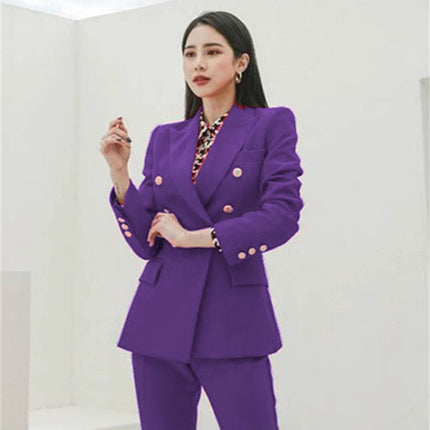 Red Suit suit Female Bully President Casual Business Wear Fashion Temperament Goddess Fan Presided over formal overalls