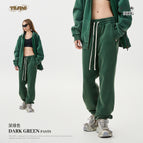 Pants-dark green / S