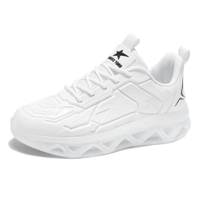 Men's Shoes Spring New Casual sneaker Couple's White Shoes Fashion Low-top Mesh Drip Plastic Breathable Running Shoes