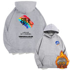 80007U2-Back Inclined Board Sunny Day-Hooded light gray fleece-lined / 150XXS