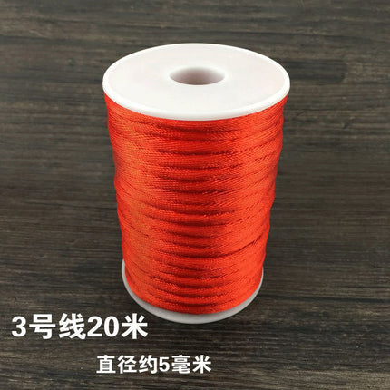 Red braided line diy jewelry accessories Chinese tie line red rope hand rope necklace hand braided material strands