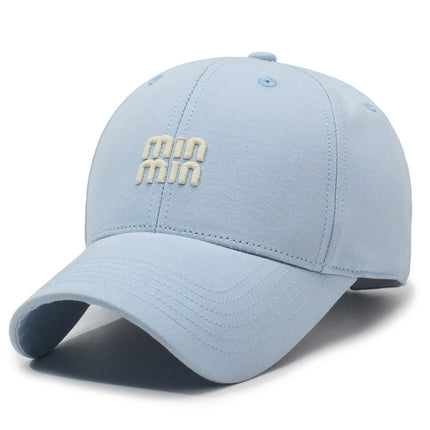 Good Fit, Good-Looking Baseball Cap for Women with Small Face, Fashionable and Versatile Peaked Cap with Embroidered Letters, Casual Sun Hat