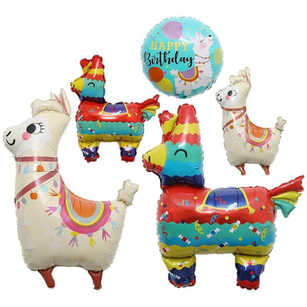 Cross Border New Ball Mexican Carnival Party Decoration Balloons FIESTA Alpaca Cactus Burrito Balloons