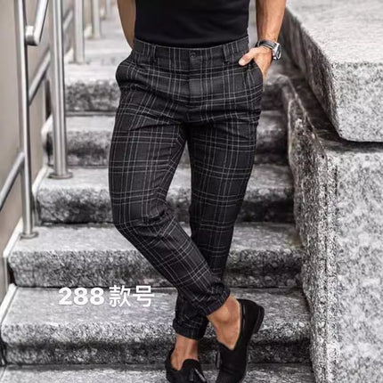 Foreign Trade 2021 European and American Summer New Stripesd Men's Casual Pants Amazon wish Aliexpress Drop Shipping