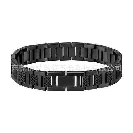 Cross-Border E-Commerce Fish Scale Pattern Stainless Steel Jewelry Titanium Steel Bracelet Men's Chain Saturn Personality Chain Trendy Hot Item