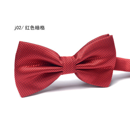 Bow Tie Men's Wedding Groom Best Man Formal Shirt Performance Brother Group Pattern Bow Tie Wedding Trendy Dress