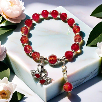 New Chinese-Style Ancient Beaded Elastic String Bracelet, Sweet Girl's Glass Bracelet, Night Market Stall, Cross-Border Live Broadcast Jewelry
