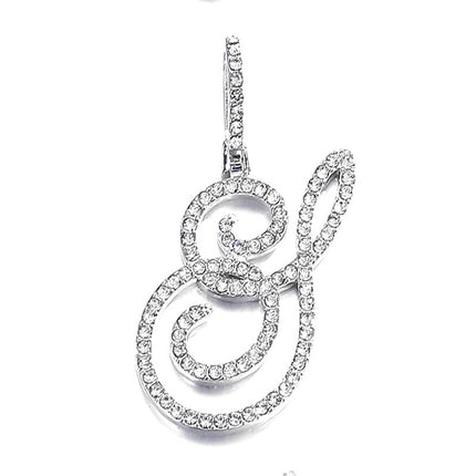 Foreign trade popular products full diamond hip hop jewelry grass letter pendant melon seed buckle Cuban chain accessories Amazon exclusive