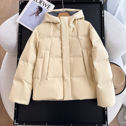 24 high quality Thick Cold-resistant Windproof Water-splashing Hooded Down Jacket for Women
