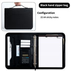 [cloth pattern] high-grade black-12 digits calculator + 25 note papers