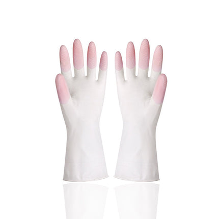 Sanhan Gloves Rubber Latex Kitchen Cleaning Laundry Dishwashing Durable Rubber Pvc Nano Sponge Magic Wipe