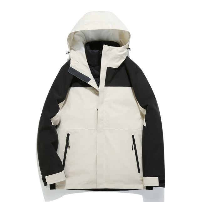 Down liner GB assault clothing men's and women's three-in-one removable full-garment pressure coat rainstorm protection overalls