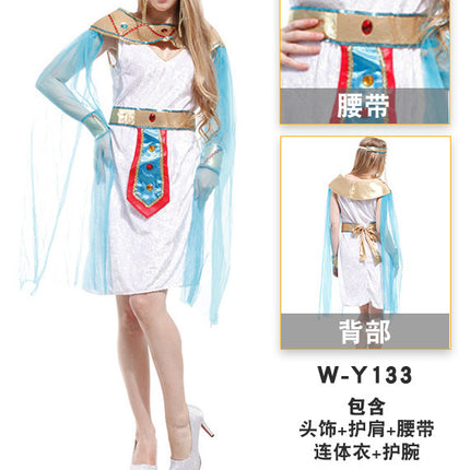 Carnival Party Costumes Egyptian Pharaoh Queen Costumes Pretty Egyptian Female Cosplay Game Uniform Temptation