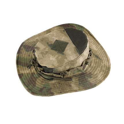 Foreign trade new military fan PRO second generation round hat with large brim spring and summer sunshade breathable tactical camouflage benney hat
