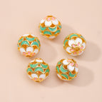 9. large hollow six-petal flower beads 10mm