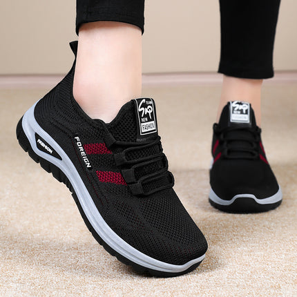 Shoes for Women, New Versatile Shallow Casual Shoes, Breathable Mesh Women's Shoes, Soft Soles, Comfortable Single Shoes, Thick-Soled Shoes for Women