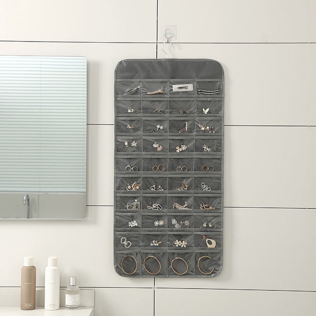 80 Cage Storage Bag Jewelry Storage Hanging Bag Non-woven Double-sided Necklace Jewelry Fit Bag Dust-proof Storage Box