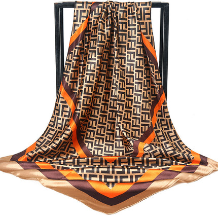 Mother's Day gift double-sided scarf 90 square scarf summer women's thin decorative versatile small scarf shawl scarf scarf