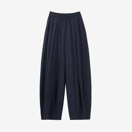 Aboutsea Summer Balloon Bobo Pants with a Drapey Feel for Pear-Shaped Body Types, Summer Women's High-End Wide-Leg Pants