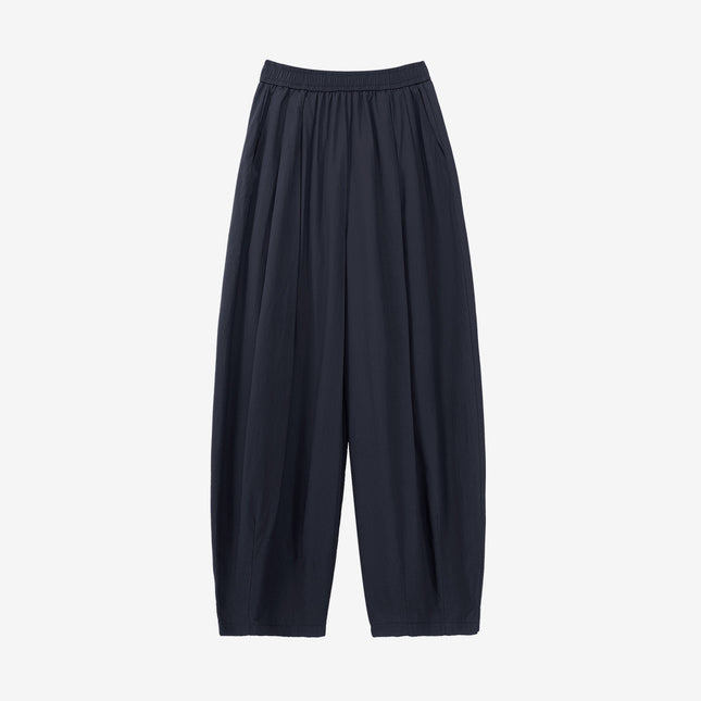 Aboutsea Summer Balloon Bobo Pants with a Drapey Feel for Pear-Shaped Body Types, Summer Women's High-End Wide-Leg Pants