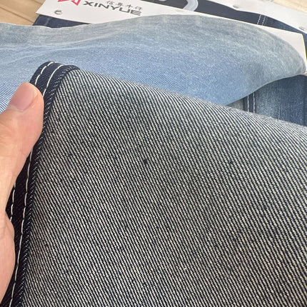14A Washed Denim Fabric 6*6 Thickeneded Twill Non-Elastic Washed Fabric Bags Handbags Clothing Denim Fabric