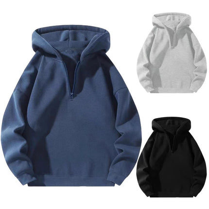 American Casual Zipper Hoodie Loose Sports Sweater Cross-border 2024 Autumn and Winter European and American Street Cross-border Amazon