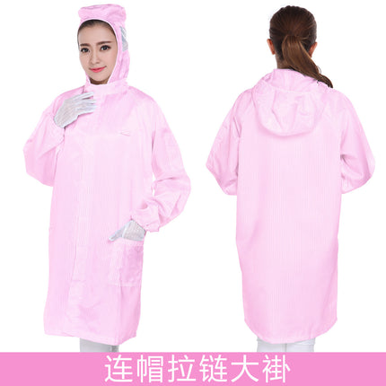 Free Shipping Anti-static Clothes Jacket Dust-free Protective Clothing Blue White Dust-free Work Clothes Clean Food Electronics Factory