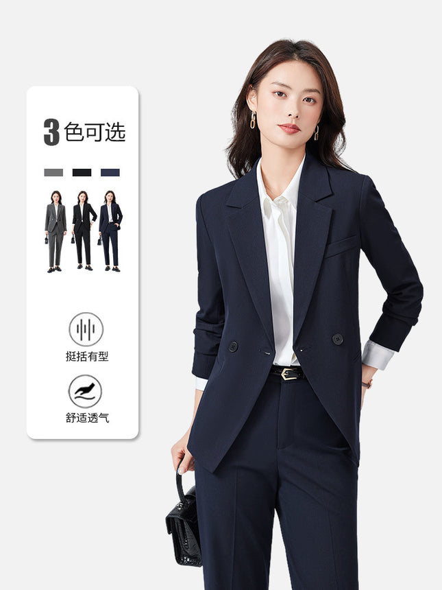 Sales Department Work Clothes Female High-end Suit suit Civil Servant Interview Formal Dress Hotel Front Desk Temperament Professional Autumn Dress