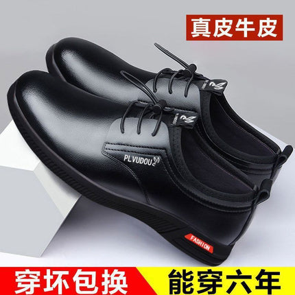 Summer genuine leather cowhide clearance men's shoes non-slip wear-resistant deodorant leisure leather shoes casual leather shoes