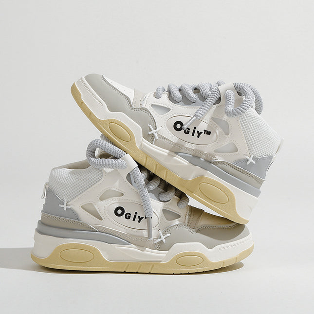 Casual Sneakers, Trendy Brand Sneakers, High-Top Sneakers for Teenagers, Niche Height-Increasing Sports Sneakers, Casual and Versatile