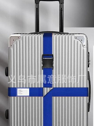 Luggage case strap cross-shaped packing belt lock buckle fixed shipping travel box durable thickened reinforced binding belt