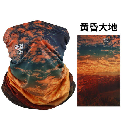 Ice Silk Mask Multifunctional Magic Headscarf Men's Riding Women's Sunshade Sunscreen Neck Sleeve Windproof Square Scarf Scarf Scarf