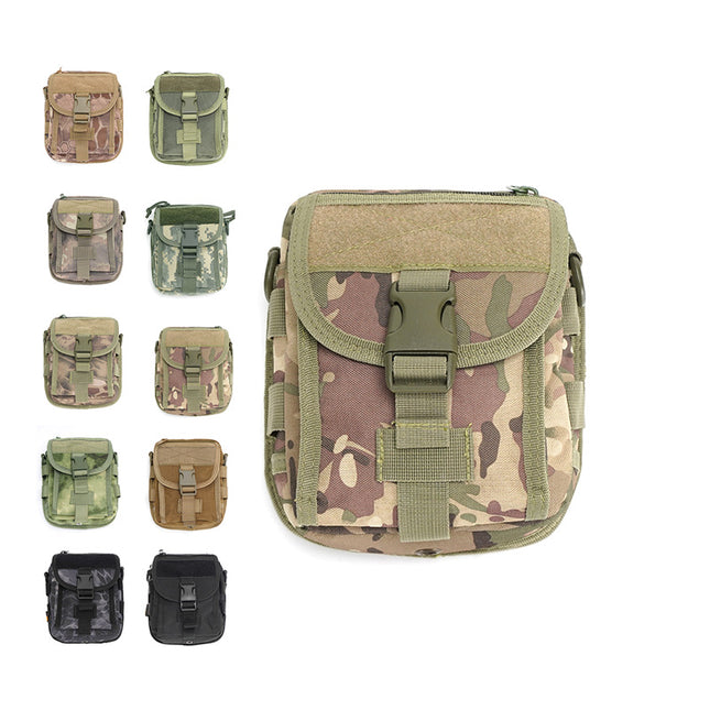 Military Fan Tactical Cross-Body Bag Molle Accessory Expansion Waist-Mounted Sports Running Outdoor Convenient Small Waist Bag