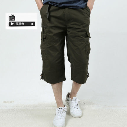 Foreign trade for men's shorts summer outdoor youth overalls cropped pants loose casual multi-pocket shorts wholesale
