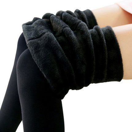 Yilisha Plus-Size Leggings for Women, High-Waisted, Tummy Control, Butt-Lifting, Fleece-Lined, Black, Skin-Tone, Full-Length, Can Be Worn Outside