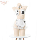 Black (necklace + bra with chest pad + skirt + underpants +2 sleeves) / About 45.00 kg-67.50 kg
