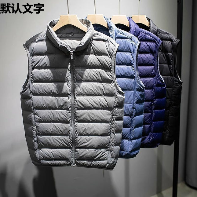 fleece-lined Cotton Horse Clip Men's Fashionable Lightweight Plus Size Plus Size Men's Vest Winter Vest Shoulder Waiver Outer Wear Vest
